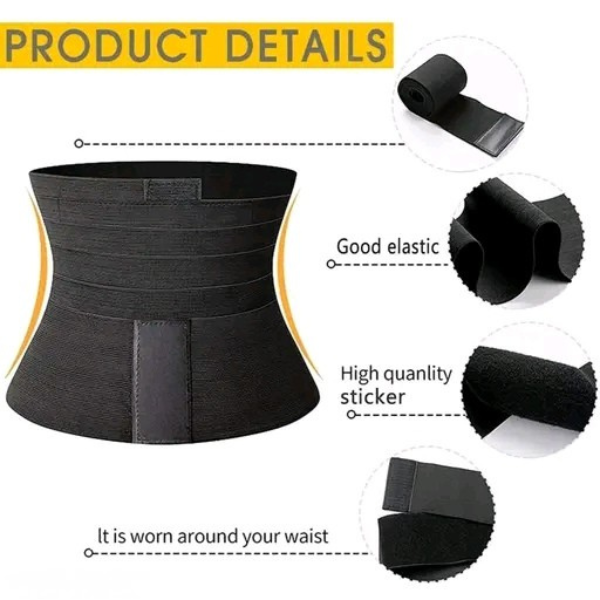 AyurvedicWala Abdominal Muscle & Pelvic Support Belt – 360° Compression Waist Trainer for Women