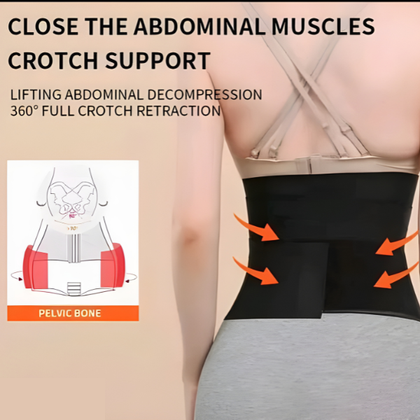 AyurvedicWala Abdominal Muscle & Pelvic Support Belt – 360° Compression Waist Trainer for Women