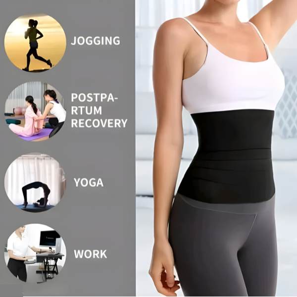 AyurvedicWala Abdominal Muscle & Pelvic Support Belt – 360° Compression Waist Trainer for Women