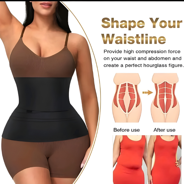 AyurvedicWala Abdominal Muscle & Pelvic Support Belt – 360° Compression Waist Trainer for Women