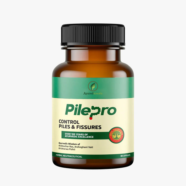 Ayurveda Pilepro Capsules – Natural Relief for Piles & Fissures (60 Capsules)