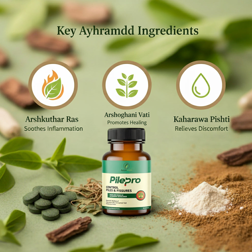 Ayurveda Pilepro Capsules – Natural Relief for Piles & Fissures (60 Capsules)